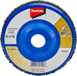 Makita accessoires reinigingsschijf 125mm zwart - b-29066 b-29066