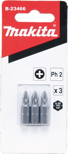 Load image into Gallery viewer, Makita accessoires schroefbit ph2x25mm 3 stuks - b-23466
