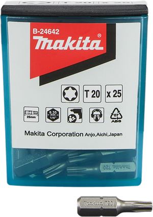 Makita accessoires schroefbit t20x25mm - b-24642 - b-24642