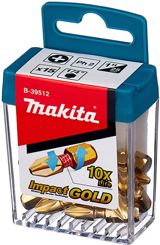Afbeelding laden in galerijviewer, Makita accessoires slagschroefbit ph2x25mm - b-39512 b-39512

