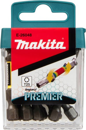 Makita accessoires slagschroefbits t25x50mm | impact premier | 10 stuks - e-26048