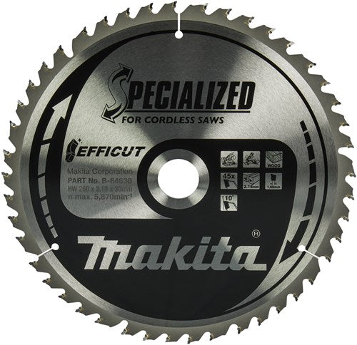 Load image into Gallery viewer, Makita accessoires zaagb efficut 260x30x2,15 45t 10g - b-64624 - b-64630
