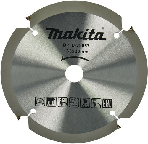 Load image into Gallery viewer, Makita accessoires zaagblad pcd 165x20x1,8 4t 12g - d-72067
