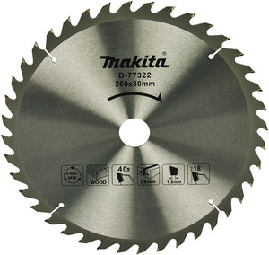Makita accessoires makita afkortzaagblad hout 260x30x1,8 40t 18g, ls1110f - d-77322