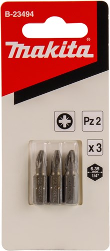 Load image into Gallery viewer, Makita accessoires schroefbit pz2x25mm 3 stuks - b-23494
