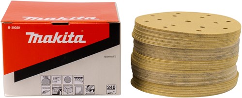 Makita accessoires schuurschijf yellow diameter 150mm korrel 240