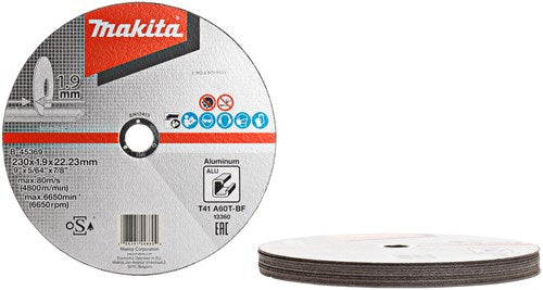 Afbeelding laden in galerijviewer, Makita accessoires makita doorslijpschijf 230x1,9mm alu - b-45369 (10 stuks)
