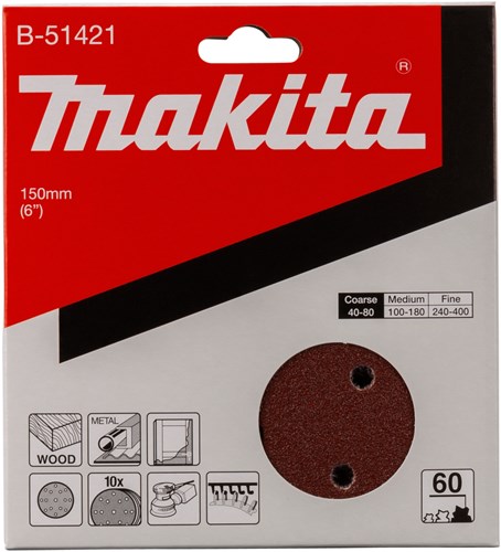 Load image into Gallery viewer, Makita accessoires schuurschijf k60 150mm - b-51421
