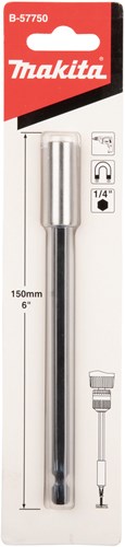 Load image into Gallery viewer, Makita accessoires bithouder magnetisch 1 4 x150mm - b-57750 - b-57750
