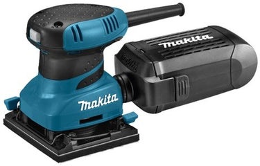 Makita 230 v vlakschuurmachine bo4555k (blauw zwart, in koffer)