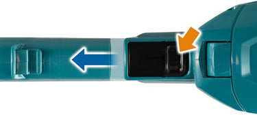 Makita cl002gz01 | accu steelstofzuiger | blauw | 40v max | zonder accu's en lader