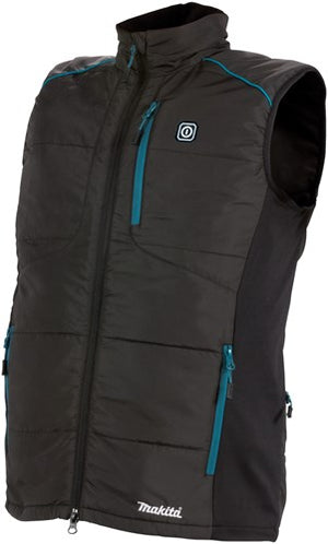 Makita cv102dz2xl verwarmd vest xxl | zonder accu's en lader | inclusief jasadapter | in doos cv102dz2xl
