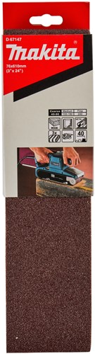 ギャラリービューアに画像をロードする, Makita accessoires d-67147 | schuurband | red k40 | 76x610 | 3 stuks d-67147
