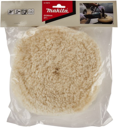 Makita accessoires makita d-70873 polijstschijf wol wit 230mm