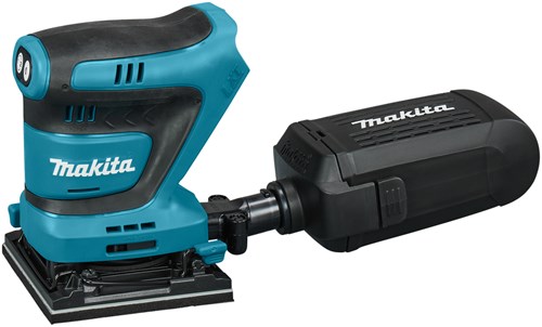 Makita dbo480zj | accu handpalm vlakschuurmachine | 18v | zonder accu's en lader | in m-box koffer - dbo480zj
