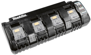 Makita dc18sf oplader met 4 poorten welke 2 accu's tegelijk oplaadt - 196426-3