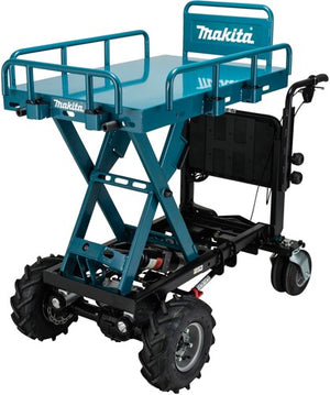 Makita dcu601z lxt 2x18 v accu transporter met schaarlift | zonder accu en lader | in krat - dcu601z