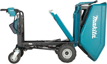 Makita dcu602z lxt 2x18 v accu dumper met elektrisch kiepbare bak | zonder accu en lader | in krat - dcu602z