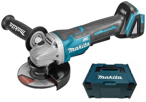 Load image into Gallery viewer, Makita dga508zj 18v haakse slijper 125mm, mbox, met veiligheidsschakelaar | zonder accu's en lader - dga508zj
