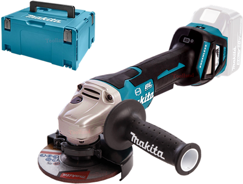 Makita dga517zj 18v haakse slijper 125mm | zonder accu's en lader in m-box - dga517zj