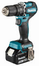 Makita dhp487rtj 18v klopboor- schroefmachine koolborstelloos 5,0 ah accu (2 st), snellader, mbox