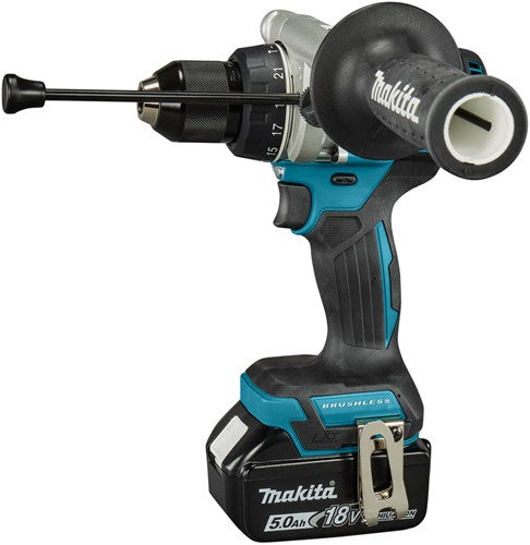 Load image into Gallery viewer, Makita dhp492rtj accu klopboor- schroefmachine | 18v | incl. 2x 5.0ah en snellader in mbox - dhp492rtj
