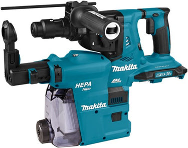 Makita dhr281zwj accu boorhamer met stofafzuiging | 2x18 v li-ion | sds-plus | zonder accu's en lader - dhr281zwj