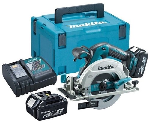 Load image into Gallery viewer, Makita dhs680rtj 18v cirkelzaag 165 mm | 5.0ah li-ion - dhs680rtj
