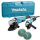 Makita dk1163gx haakse slijper set ga9020 + 9558 | + diamantschijven - dk1163gx