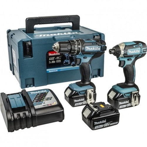 Chargez l'image dans la visionneuse de la galerie, Makita dlx2131jx1 18v accu klopboormachine dhp482 + slagschroevendraaier dtd152 combiset (3x 3.0ah accu) in mbox
