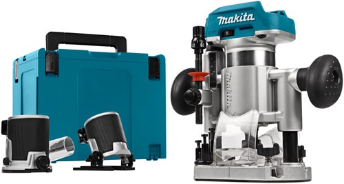 Load image into Gallery viewer, Makita drt50zjx2 accu freesmachine 18v li-ion | zonder accu's en lader in m-box - drt50zjx2
