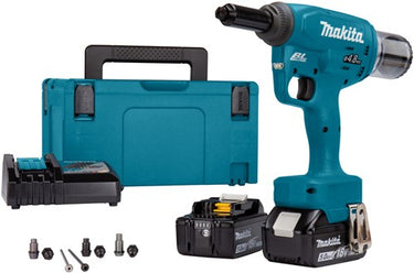 Makita drv150rtj | accu blindklinknageltang |18v | 5.0ah | li-ion | mbox