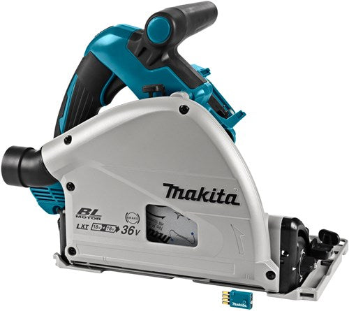 Load image into Gallery viewer, Makita dsp601zju 2x18v accu invalcirkelzaag 165 mm zonder accu's en lader, in mbox met aws zender - dsp601zju
