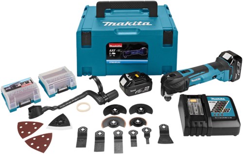 Load image into Gallery viewer, Makita dtm51rtjx3 18v 5.0ah accu multitool met snelspansysteem
