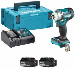 Makita dtw302rtj | accu slagmoersleutel | 18 v | 2 x 5,0 ah accu + snellader | in mbox