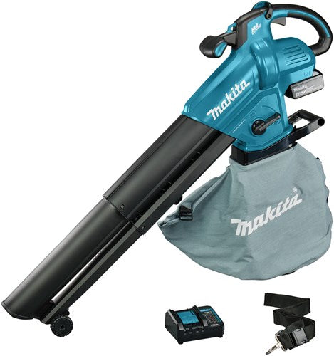 Makita dub187t001 | lxt 18 v bladblazer -zuiger | 5,0 ah (1 st) | lader (dc18wc) - dub187t001