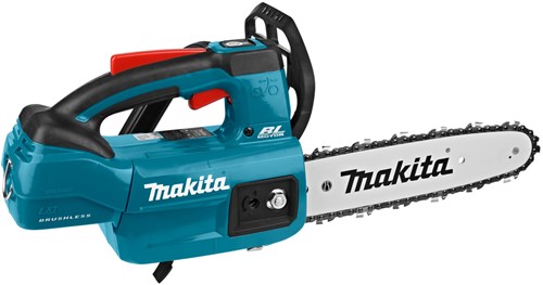 Load image into Gallery viewer, Makita duc254pte 18v tophandle kettingzaag 25 cm | 5,0 ah accu (2 stuks) + duo snellader
