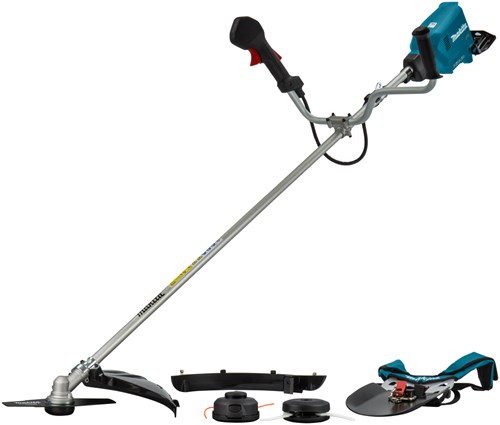 Load image into Gallery viewer, Makita dur369az 2x18 v bosmaaier u-greep zonder accu's en lader - dur369az
