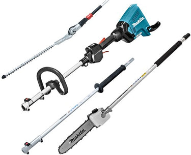 Makita dux60zx10 | 2x18 v combisysteem + heggenschaar-, kettingzaag- en verlengsteel opzetstuk | zonder accu's lader - dux60zx10