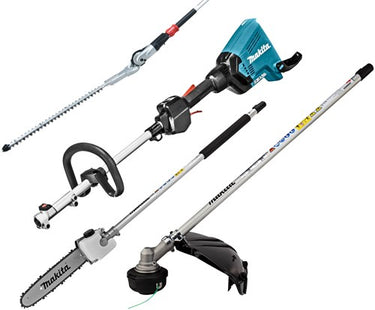 Makita dux60zx11 | 2x18 v combisysteem + bosmaaier-, heggenschaar- en kettingzaag opzetstuk | zonder accu's lader - dux60zx11