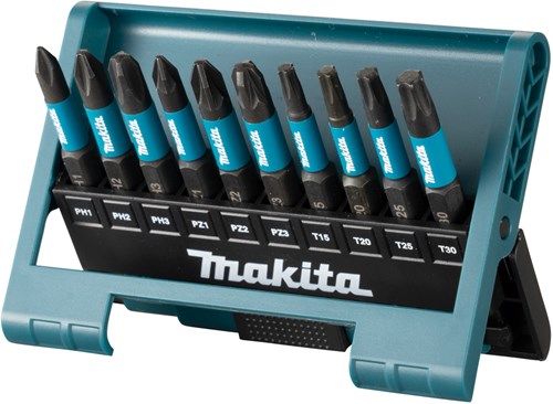 Load image into Gallery viewer, Makita accessoires e-12011 slagschroefbitset | 10-delig | x impact black - e-12011
