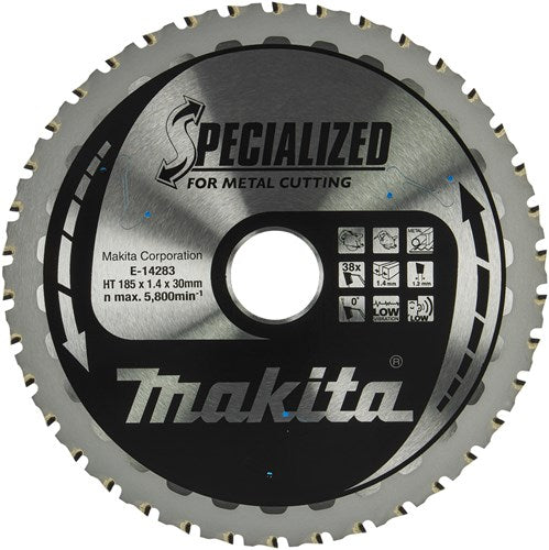 Load image into Gallery viewer, Makita accessoires cirkelzaagblad staal | specialized 185x30x1,4 38t 0g - e-14283 e-14283
