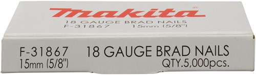Makita accessoires brad 15mm - f-31867 - f-31867