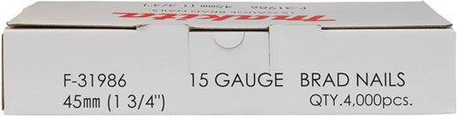 Load image into Gallery viewer, Makita accessoires f-31986 brads | 45mm 1,4x1,8mm | gegalvaniseerd | 4000 stuks - f-31986
