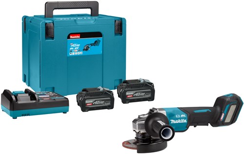 Load image into Gallery viewer, Makita ga029gu201 xgt 40v max accu haakse slijper | 125mm | 2 accu's en lader in koffer - ga029gu201
