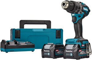 Makita hp002gd201 | 40v max klopboor- schroefmachine | 2,5 ah accu (2 st) + snellader | in mbox - hp002gd201