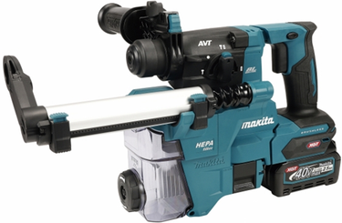Makita hr010gd201 | xgt accu combihamer 40v max sds-plus + stofafzuiging in mbox (2x 2.5ah accu + snellader) - hr010gd201