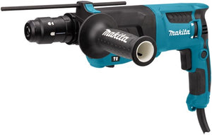 Makita hr2630tx12 combihamer | sds-plus | met verwisselbare boorkop 800w 2.4j + 17-delige boor beitelset - hr2630tx12