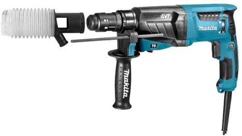 Load image into Gallery viewer, Makita hr2631ftj combihamer verwisselbare boorkop met stofafzuigset | sds-plus - hr2631ftj
