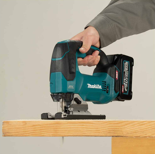 ギャラリービューアに画像をロードする, Makita jv002gd201 40 v max accu decoupeerzaag d-greep | 2,5 ah accu (2 st), snellader, in mbox
